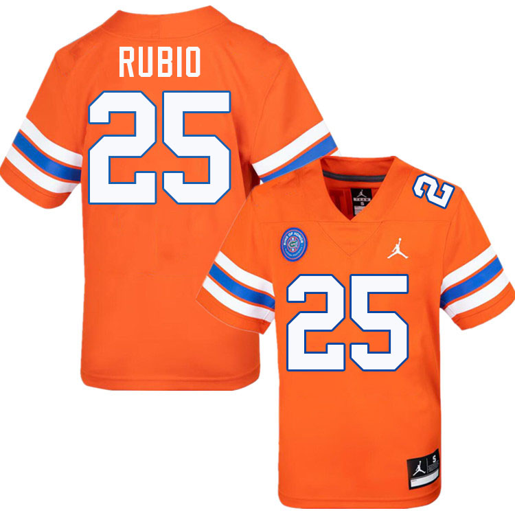 #25 Anthony Rubio Gators Jersey,Florida Gators College Football Jerseys Stitched-Throwback Orange